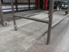 Metal Frame & Metal Table Top with Part Castors. Size H90 x W120 x D60cm. - 3