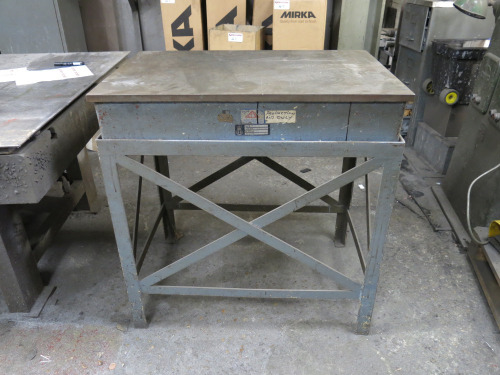 Chelmsford Precision Services, By BCS Labs Calibration Table, Inst No 02351, YOM 1986, Cert No 1234. Size 3ft x 2ft.