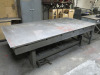 Courtburn T Slotted Metal Working Table. Size H80 x W250 x D126cm.