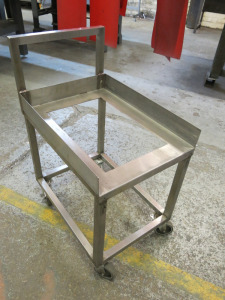 Stainless Steel Mobile Trolly.