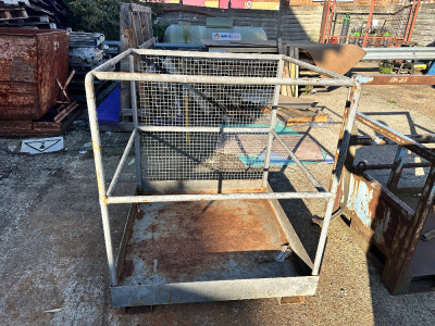 Forklift Man Up Cage with Full Guard Rail Surround.