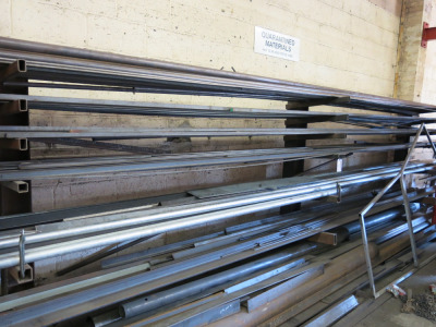 Cantilever Metal Material Rack with 3 Uprights & 6 Arms. H190 x W550 x D73cm. Stock Not Included.