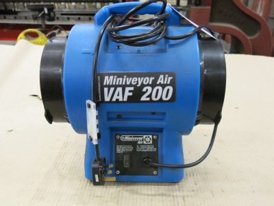 Miniveyor Portable Ventilator, Model AIR VAF 200.