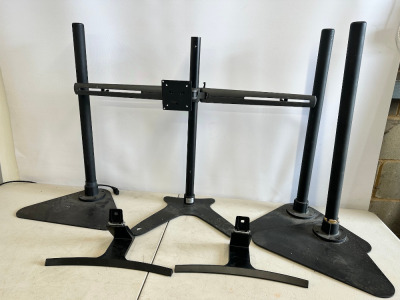 6 x Assorted TV/Monitor Stands (As Viewed).