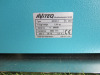 Aviteq Vibration Filler with 3000 Oscillations p/minVariable Speed Controller , Model KF12-Y, S/N V206350, DOM 2021. Comes with Stainless Steel Feed Hopper and Trough on Adjustable Mobile Tubular Frame. - 2