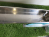 Aviteq Vibration Filler with 3000 Oscillations p/minVariable Speed Controller , Model KF12-Y, S/N V206350, DOM 2021. Comes with Stainless Steel Feed Hopper and Trough on Adjustable Mobile Tubular Frame. - 4