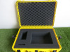 Hard Yellow Plastic Flight Case. Size 45 x 53 x 21cm. - 3