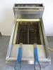 Moffat Fastfri Twin Basket Gas Deep Fat Fryer, Model FF18, S/N 1681676. Size H108 x W40 x D75cm. - 3