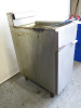 Moffat Fastfri Twin Basket Gas Deep Fat Fryer, Model FF18, S/N 1681676. Size H108 x W40 x D75cm. - 4