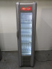 Frigorex Single Door Coca Cola Upright Drinks Cooler with 5 Shelves, Model RETRO, S/N R0165938175. Size H189 x W50 x D66cm.