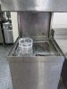 Winterhalter Commercial Pass Through Dishwasher, Model PT-M, S/N 3007294, Size H221 x W61 x D80 ,YOM 2014. Comes with 2 Trays & In or Out Stainless Steel Table, Size H85 x W140 x D80cm. - 5