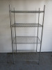 Vogue 4 Tier Wire Rack, Size H185 x W90 x D60cm.