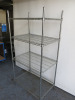 Vogue 4 Tier Wire Rack, Size H185 x W90 x D60cm. - 2