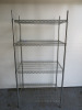 Vogue 4 Tier Wire Rack, Size H185 x W90 x D60cm.