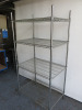 Vogue 4 Tier Wire Rack, Size H185 x W90 x D60cm. - 2