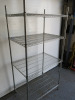 Vogue 4 Tier Wire Rack, Size H185 x W90 x D60cm. - 3