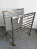 Stainless Steel Rack Trolley for Gastronorm Trays or Pans, Size H90 x W53 x D77cm - 2