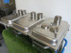 3 x Stainless Steel Chafing Dishes with Stands with 5 x Fuel Holders. - 2