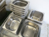 47 x Assorted Sized GN Containers & Metal Trays to Include: 41 x GN Containers & 6 Trays. - 5