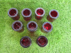 9 x Hollowick Thick Round Red Glass Tealights. - 4