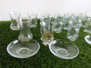 17 x Assorted Turkish Glass Tea Cups with 5 Saucers. - 2