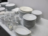 Approx 105 x Pieces of White Crockery to Include Olympia, Porcelite, Genware & Titan to Include: 40 x Dinner Plates, 10 x Pasta Bowls, 10 x Bowls, 25 x Side Plates, 3 x Serving Dishes, 9 x Small Side Bowls & 6 x Jugs. - 4