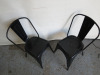 Pair of Black Metal Café/Bistro Chairs. - 4