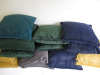 16 x Assorted Colour Cushions to Include: 4 x Blue, 4 x Gold, 5 x Green, 2 x Grey & 1 x Teal. Size 45 x 45cm. - 4