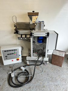 Twin Tech Extrusion Limited, TwinLab 10mm STS Extruder, Supplied New in 2018 with Control Box & Assorted Parts. NOTE: condition of machine is unknown, appears unused as not set up for use, but unable to confirm (As Viewed).