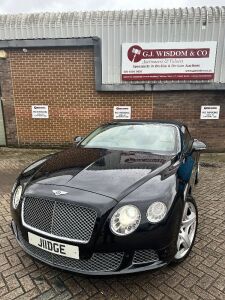 J11 DGE: (2013) Bentley Continental GTC MDS Auto, W12, 5988cc Petrol, Four-Wheel Drive, Convertible in Black. Mileage 49,658. MOT Expires 12/03/2025. Comes with 2 x Keys & V5...