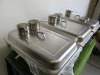 3 x Stainless Steel Chafing Dishes with Stands with 5 x Fuel Holders. - 3