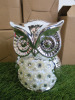 8 x Decorative Siramic Owl Ornaments, H13cm. - 2