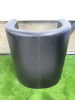 4 x Staples Black Faux Leather Reception Tub Chairs. Size H75 x W70cm. - 7