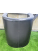 4 x Staples Black Faux Leather Reception Tub Chairs. Size H75 x W70cm. - 13