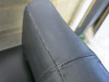 2 Seater Black Faux Leather Reception Sofa. Size H78 x W123 x D54cm. - 8