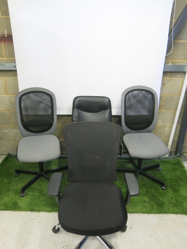 4 x Assorted Office Swivel Chairs to Include: 2 x Ikea Flintan, 1 x Hbada & 1 x Other.