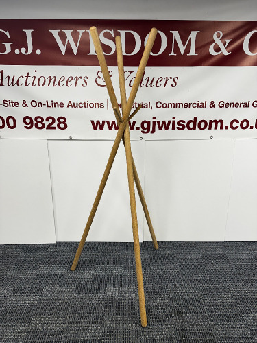 Hardwood Designer Coat Stand with 3 Pegs. Size H173cm.