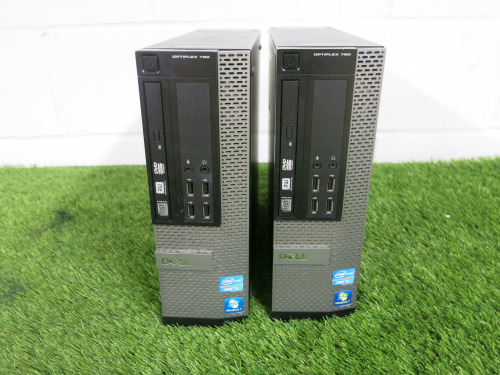 2 x Dell OptiPlex 790 PC. For Spares or Repair. NOTE: HDD removed.