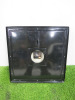 Smith's Square Clock in Black Metal Frame. Size H40 x W40 x D7cm. - 3