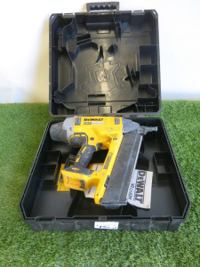 DeWalt 18v Brushless Concrete Nailer, Model DCN890. Comes in Carry Case. NOTE: missing batteries & charger.