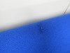 Tecno Spa D70 Reversible Designer Sofa, Designed By Osvaldo Borsani in Blue Hopsack Fabric with Brushed Metal Base. NOTE: small tear as pictured. - 9