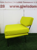 Arflex Elettra Lounge Chair Designed by B.B.P.R in Yellow Hopsack with Pair of Matching Heavy Duty Stools. - 5