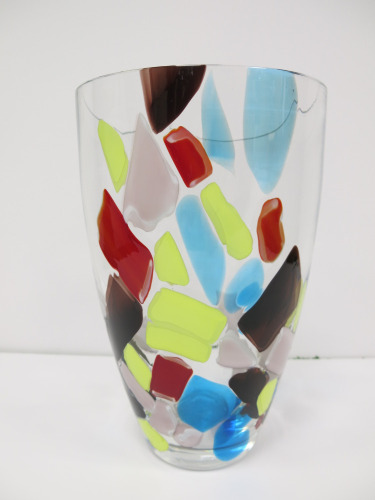 Venini & MSGM Collaboration Mosaic Vase in Box. Size H34cm. RRP £1140.