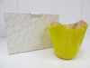 Venini Fazzoletto Yellow Tissue Vase in Box. Size H24cm. RRP £655. - 4