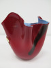 Venini Fazzoletto Red Tissue Vase in Box. Size H14cm. RRP £335. - 2