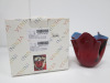 Venini Fazzoletto Red Tissue Vase in Box. Size H14cm. RRP £335. - 3