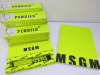 18 x MSGM Notebooks (RRP £25.00 each) & 17 x Boxes of Pencils (RRP £40.00 each). Total RRP £1130.00. - 2