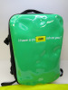 MSGM Crash Baggage Iconic Backpack in Green (Ex-Display) with Dustcover. RRP £225.00. - 2