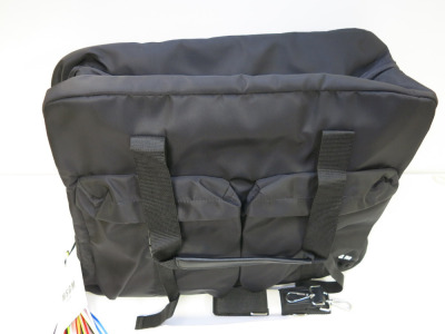 MSGM New Duffle Bag in Black (Ex-Display) with Shoulder Strap & Dustcover. RRP £250.00.