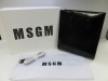 MSGM Medium Black Tote Bag in Box with Shoulder Strap & Dustcover. RRP £330.00.